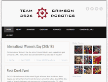 Tablet Screenshot of crimsonrobotics.com